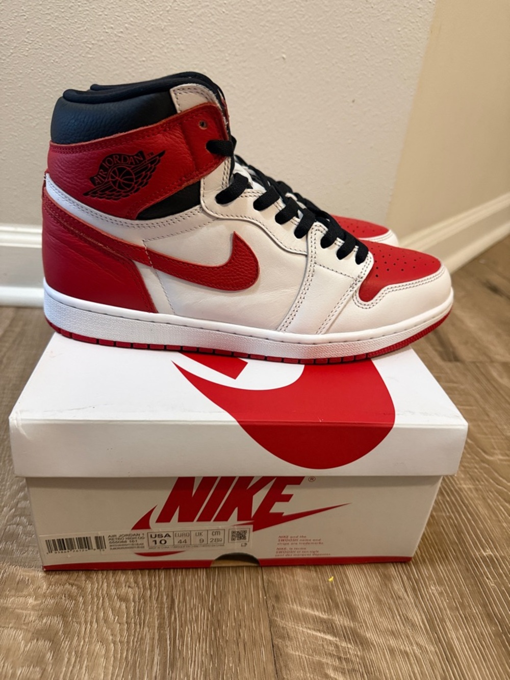 Nike Air Jordan 1 og high heritage size 10